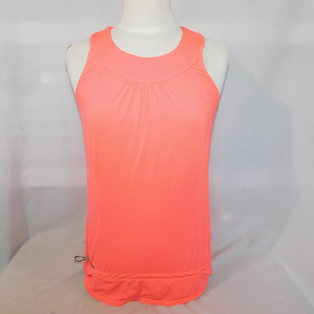 Lululemon Run Race Tech Tank Top Pink Micro stripe Womens 10